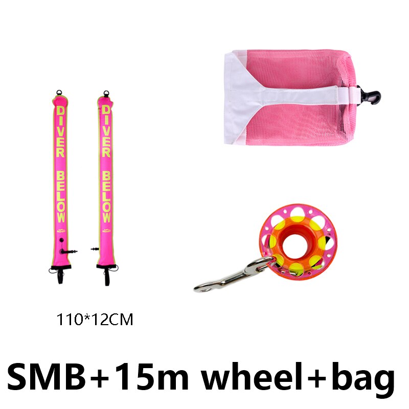 Buceo smb sumergible como rollo secreto combinación paquete equipo neto de la bolsa portátil de SMB buceo bolsa