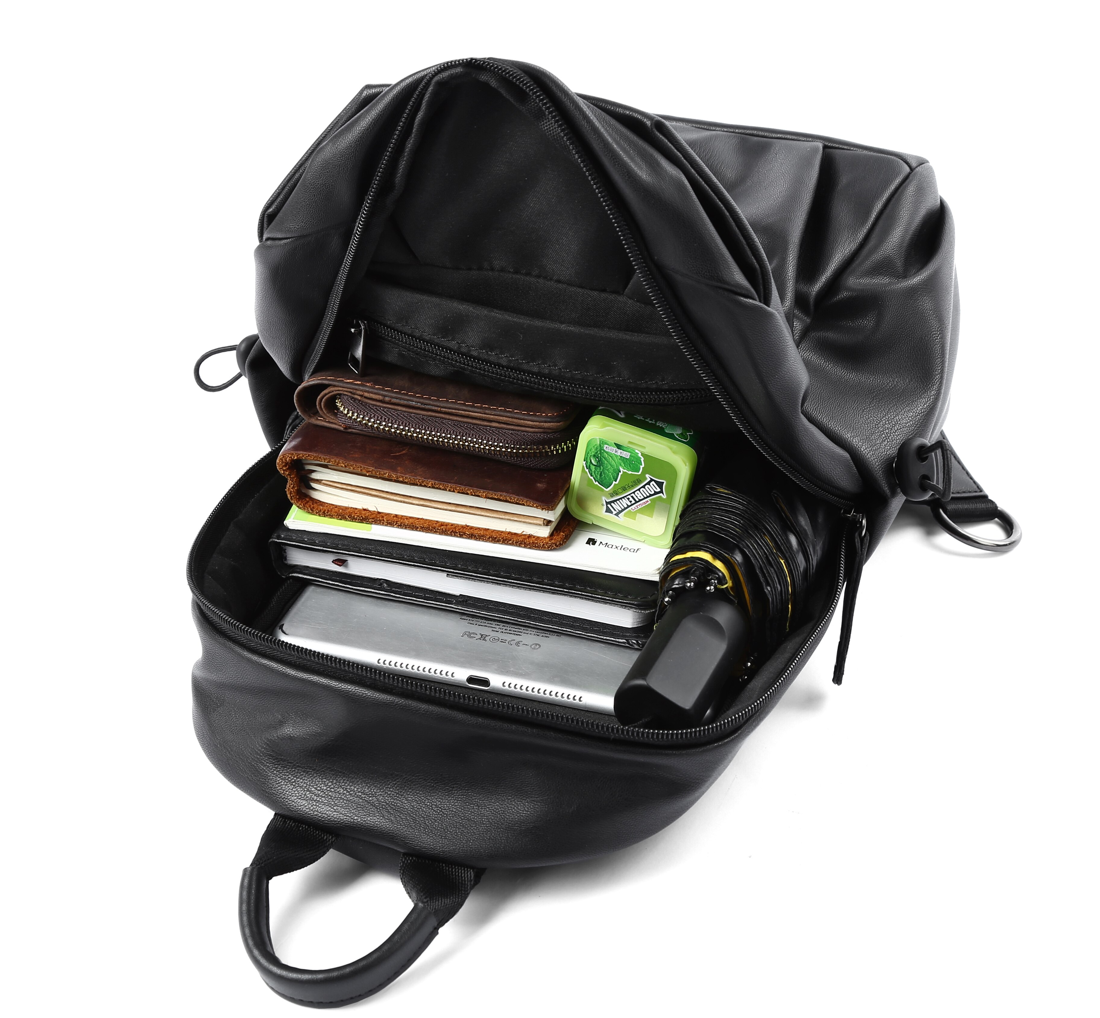 MOYYI Männlichen Taschen PVC Schulter Bote Tasche Männer Schlinge Brust Pack Umhängetaschen für Männer Gürtel Brust Tasche