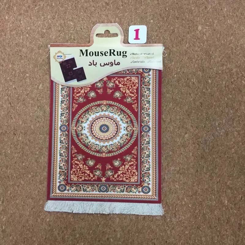 Nworld Retro Style 28x18cm Persian Rug Mat Mousepad Carpet Table Cup Mouse Pad Red For Speed Pattern Play Mat