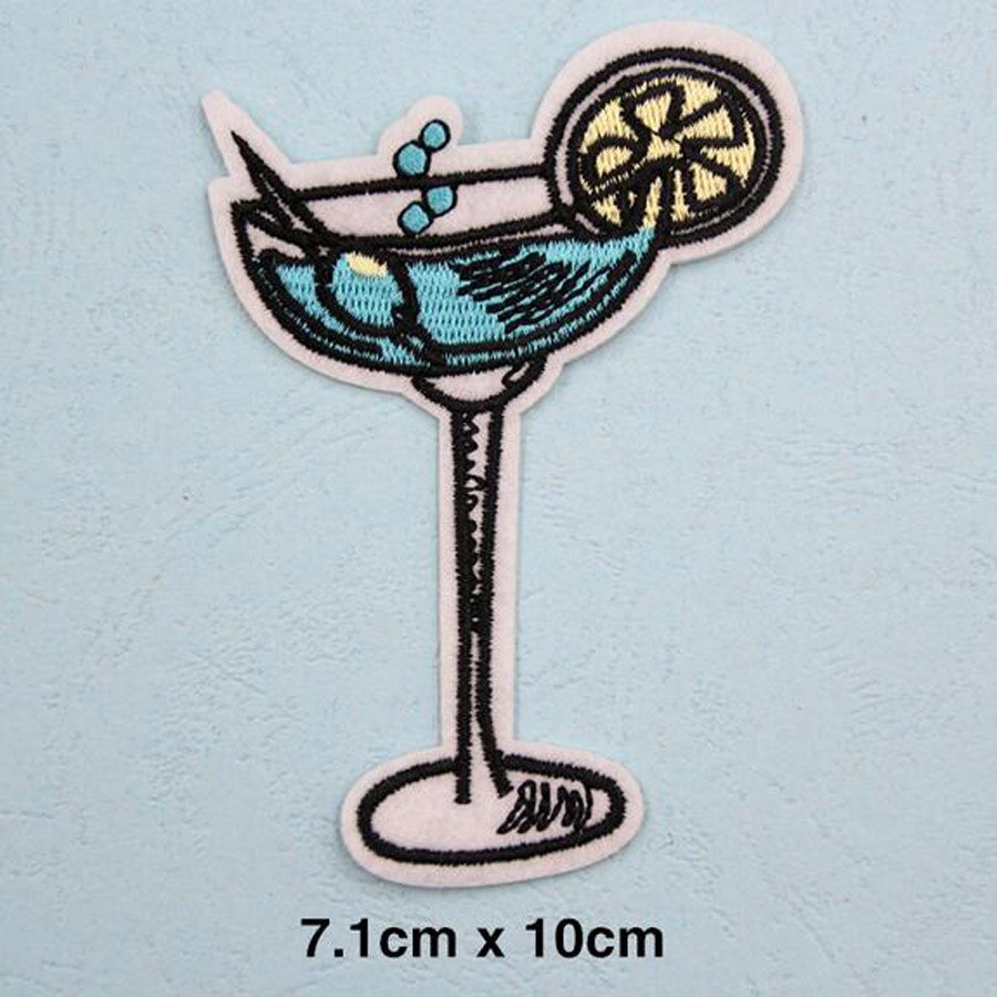 Cool Craft Embroidered Patches For Hat Cap Clothes Stickers Bag Sew Iron On Applique DIY Apparel Sewing Clothing Accessories BU8: BU8N5 Champagne