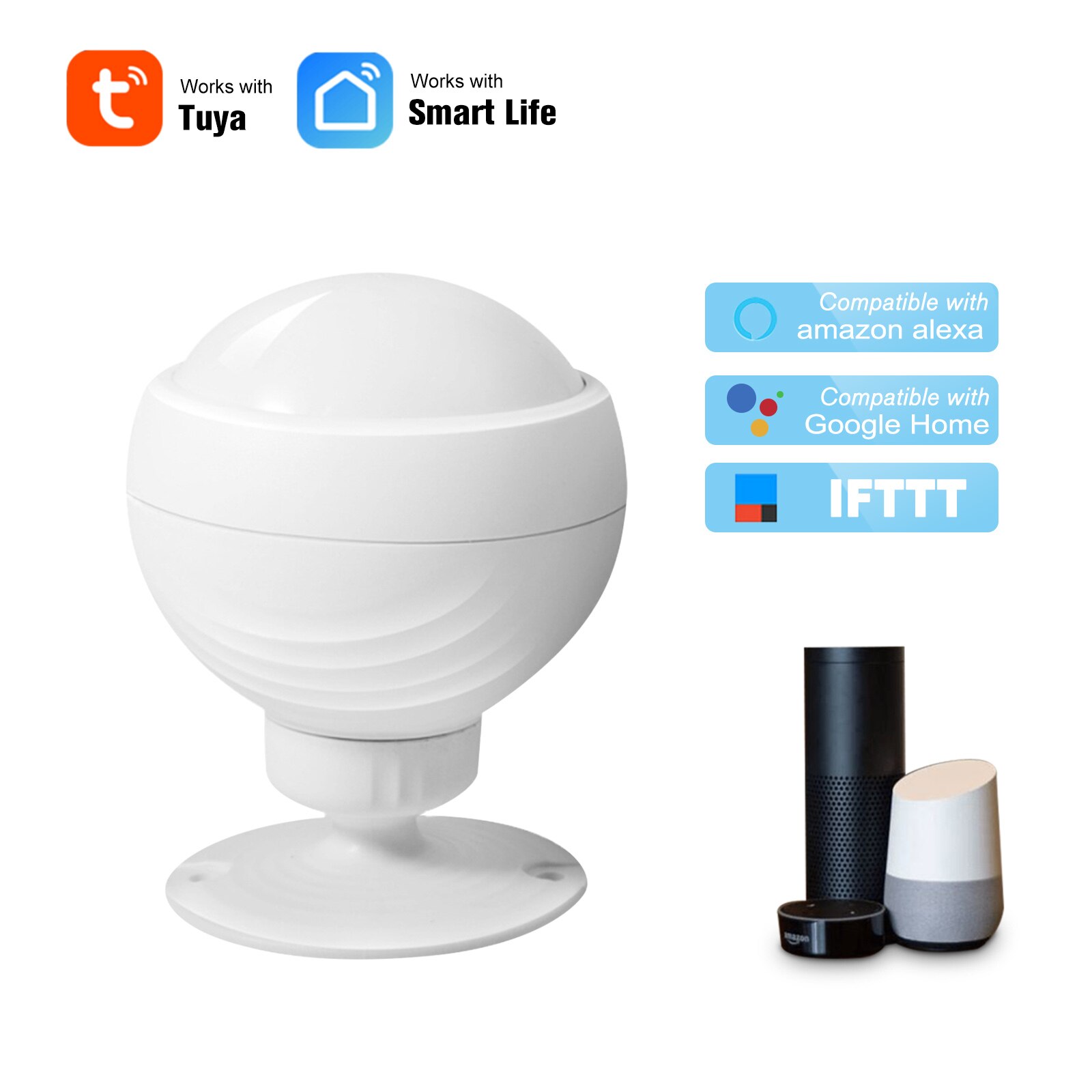WIFI PIR Motion Sensor Wireless Passive Infrared Detector Security Burglar Alarm Sensor Tuya APP Control Smart Home