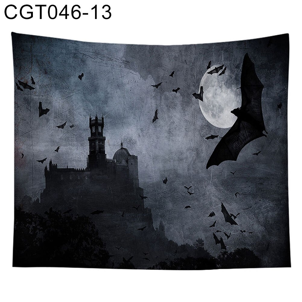 Skelet pompoen print hangend wandtapijt slaapkamer wandkleed tapijt halloween decoratie gebruikt als wandtapijt bankhoes deken: 13