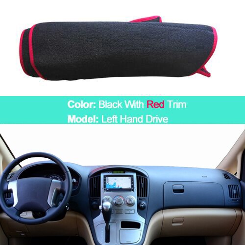 Auto Innerlijke Dashboard Cover Voor Hyundai Iload H1 H-1 H300 I800 Imax Grand Starex - Lhd Rhd dash Mat Tapijt Cape Tapijt: LHD Red