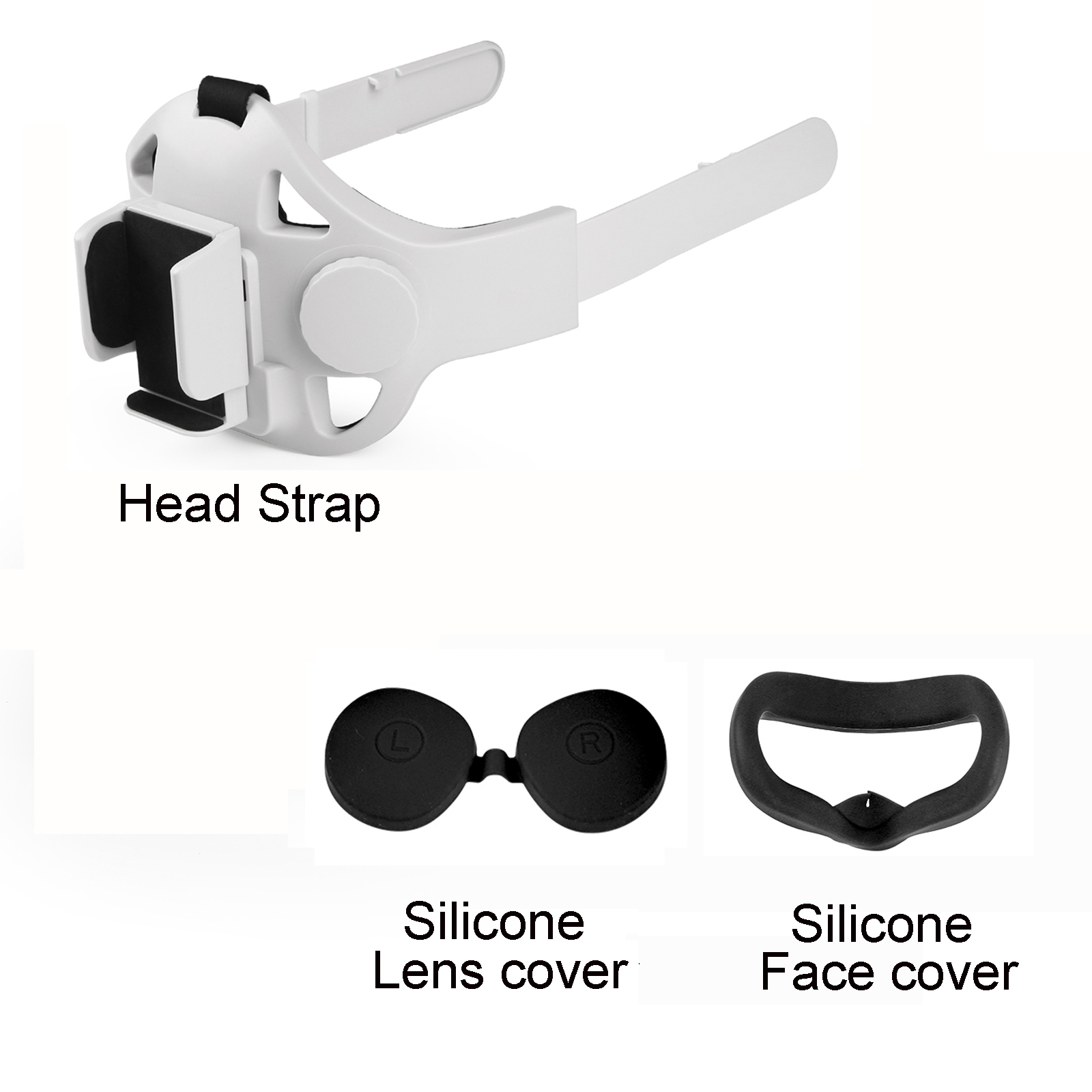 Head Strap For Oculus Quest 2 Elite Head Strap Adjustable Facial Interface Comfort For Oculus Quest 2 VR Glasses Accessories: set B