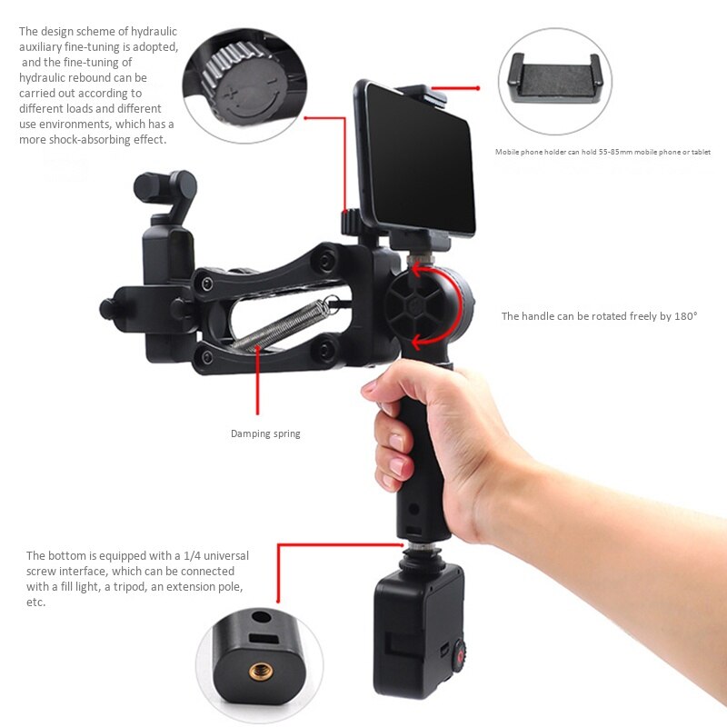 4-Axis Handheld Shock Absorber Camera Stabilizer for Handheld Gimbal Camera/Feiyu Pocket/Osmo Pocket