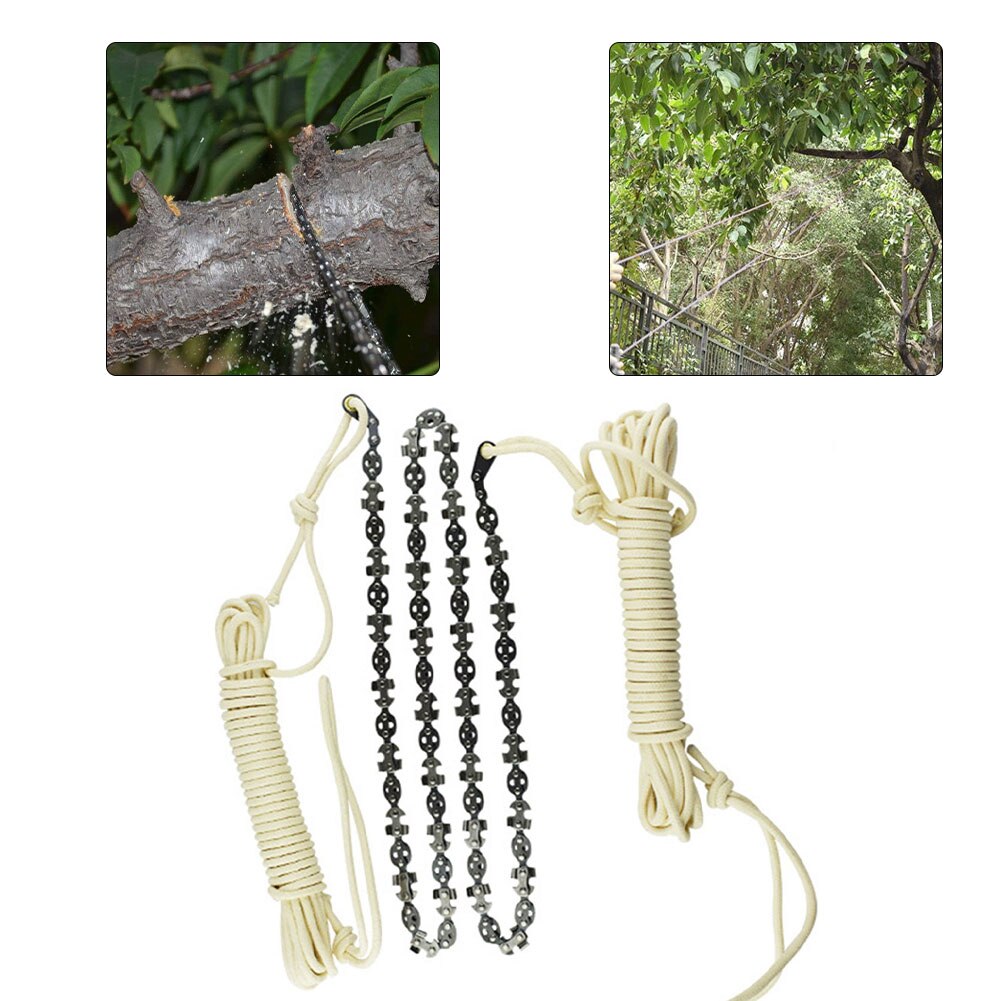 Hand Chain Saw Gereedschap Tuinieren Tak Zag 48Inch Logging Snoeien Gereedschap Met Polyester Fiber Touw Voor Hoge Ledematen Boom tak
