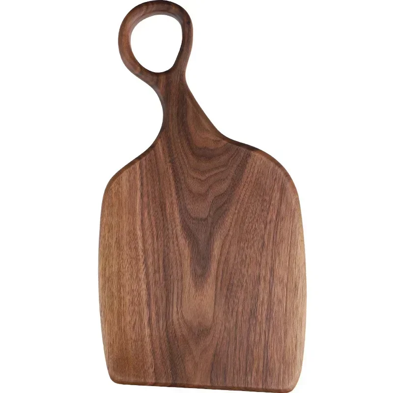 Tablas de cortar sólidas de nogal negro, bandeja de madera, tabla de Pizza, tabla de cortar, utensilios de cocina para hornear, tabla adhesiva de fruta y pan