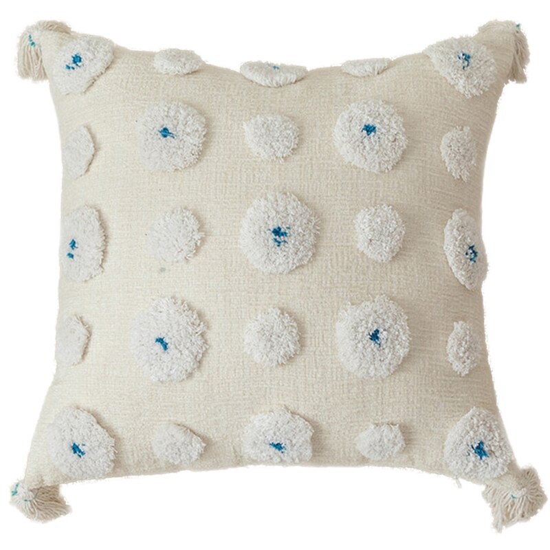 Tribal Boho ethnique tufté jeter taie d'oreiller tissé rayures glands housse de coussin: YELLOW