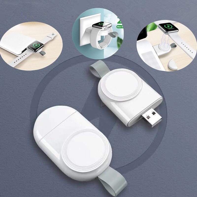 Draagbare Draadloze Oplader Voor Apple Watch Serie 5 4 3 2 1 44 Mm/40Mm Opladen Dock Station Stand usb Charger Iwatch 5 4 44 Mm 42