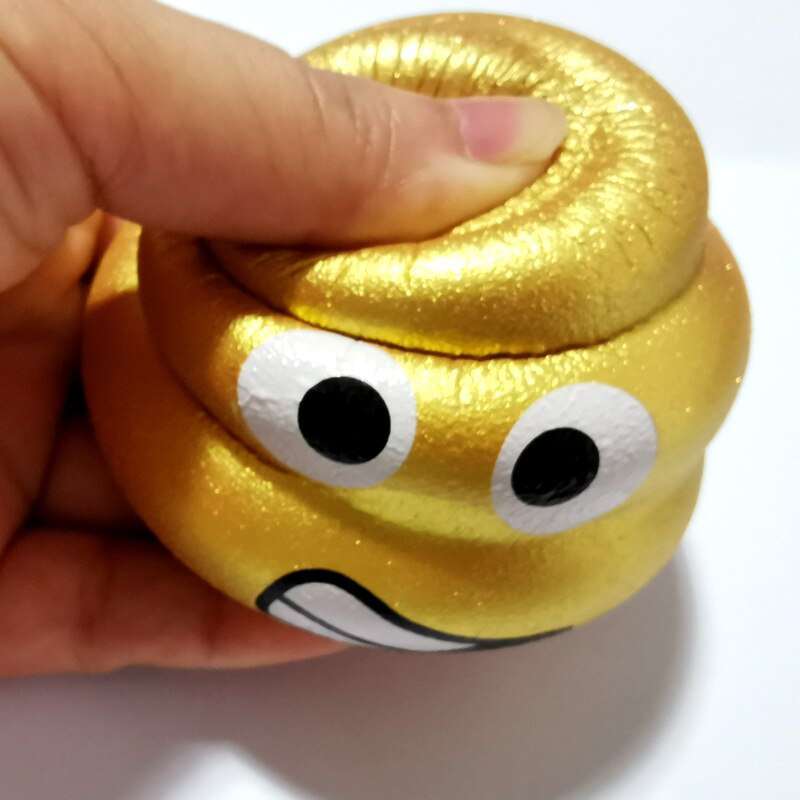 Funny Poop expression Squeeze Ball Toy Pressure Relief Kids Doll Fun Props