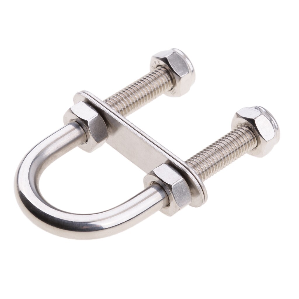 316 Stainless Steel U Bolt Hardware M10 x 50 x 90 x 43mm Fits Boat Marine