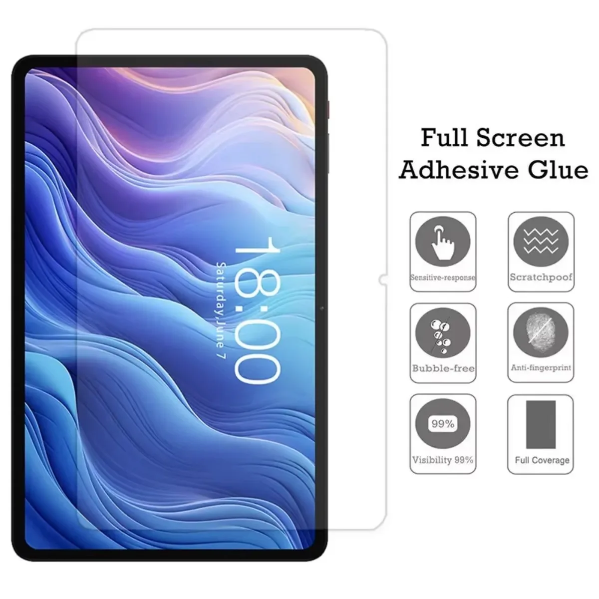 3-delige glasfolie voor Teclast T60Plus 2024 tablet screenprotector HD krasbestendige beschermfolie voor Teclast T60 12 inch