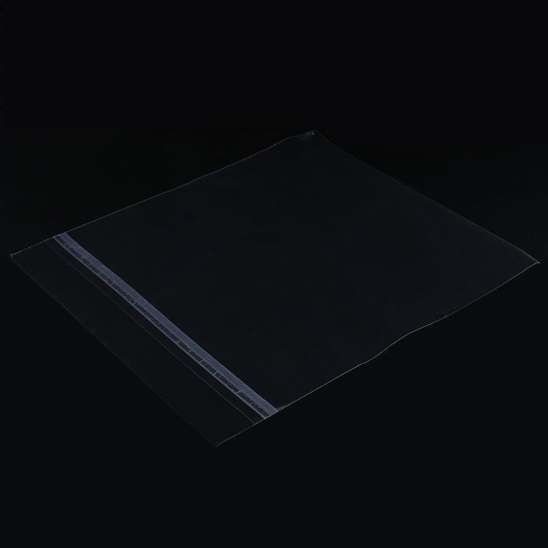 Fundas de plástico antiestáticas para discos de 12 ", funda transparente de plástico exterior interior, 50 uds.