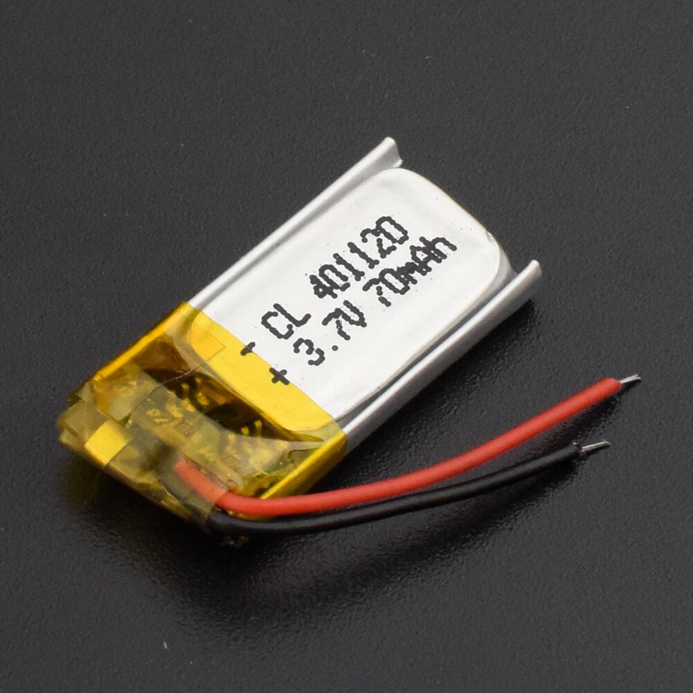 401120 litiumbatteri 3.7v 70 mah li-ion lipo-celler li-po polymer laddningsbart batteri för mobilt bluetooth hörlurar gps pos: 401120 70 mah 1pc