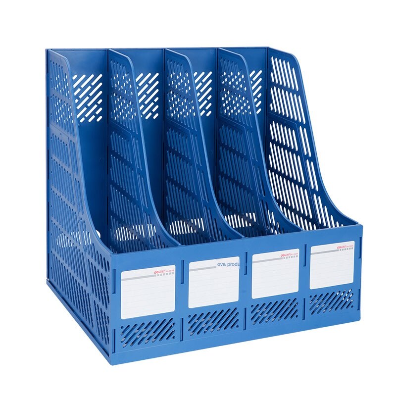 Bestand Doos Quadruple Document Frame Desktop File Storage Rack Plastic Multi-layer Opslag Houder Kantoorbenodigdheden