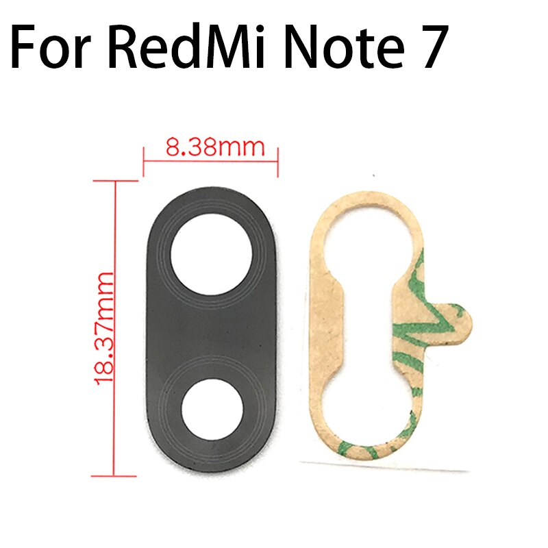 Nowy dla Xiaomi Mi Note 10 Pro tylna kamera wymiana obiektywu szklanego dla Redmi Note 7 8 Note7 Note8 Pro: Note7 Lens