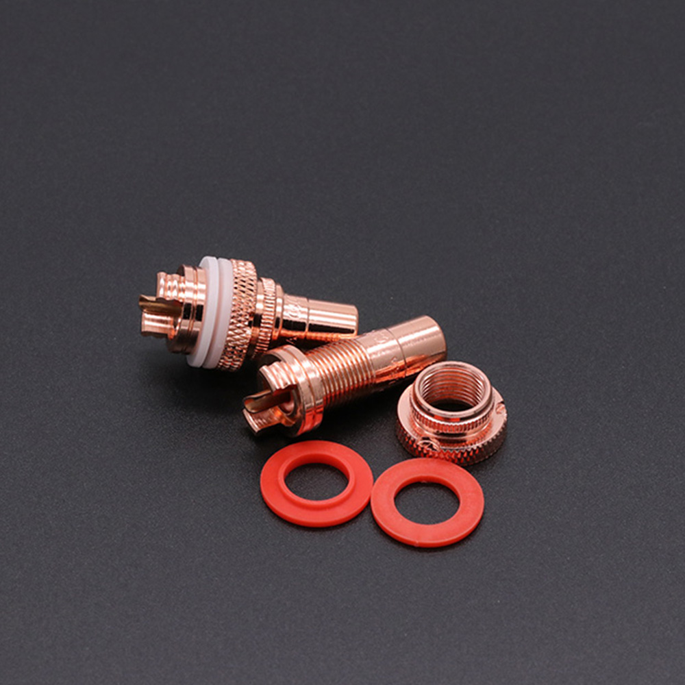 8 Stuks Gold Rca Jack Hifi Terminals Pom Isolatie High-End Rca Socket Adapter Av Terminal Phono Connector