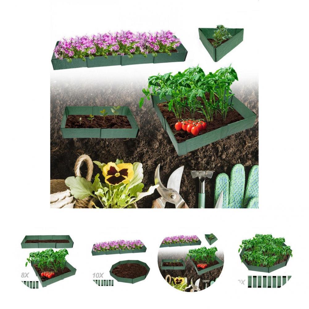 Garden Bed Edging Modern Ground Raised Planter Garden Bed Wear-resistant Plant Bed
