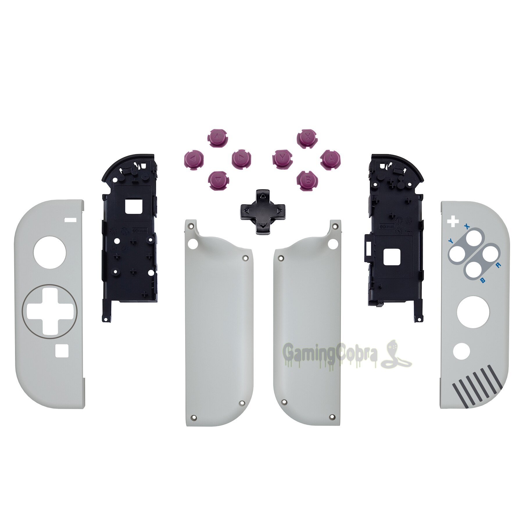 Extremerate Classic 1989 Gb DMG-01 Controller Behuizing Shell (D-Pad Versie) met Dpad Abxy Knoppen Voor Ns Schakelaar &amp; Oled Joycon: Default Title