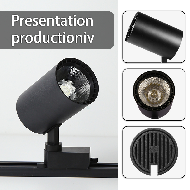 Led-railverlichtingsset, 110v rails, 3 kleuren, veranderbare plafond- en wandlampen, railspots, led-spots voor kledingwinkels