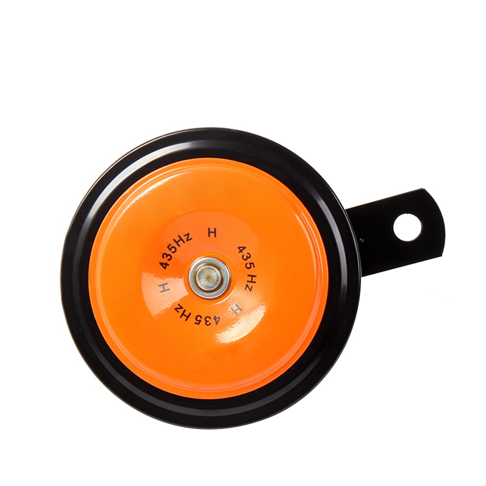 Bocina impermeable para motocicleta, bocina para Moto, 12V, ruidosa, 110db, ciclomotor, vehículo eléctrico, patinete, bocina de aire, claxon de Moto: Orange