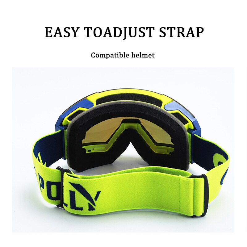 Buiten snowboarden magneet lens skibril heren dames anti-condens premium sneeuw skibril uv-bescherming wintersportbril