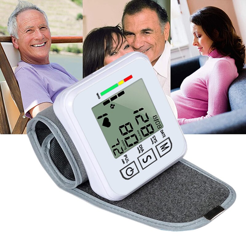 Medische Digitale Pols Bloeddrukmeter Automatische Tonometr Bp Meting Presion Arteriële Tensiometro Digitale Pols Bloed