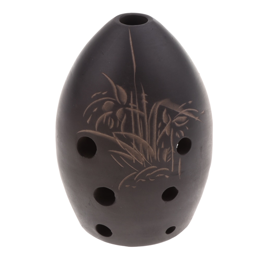 Artesanías 6 oraficio De instrumentos De viento De barro AC Ocarina Alto C