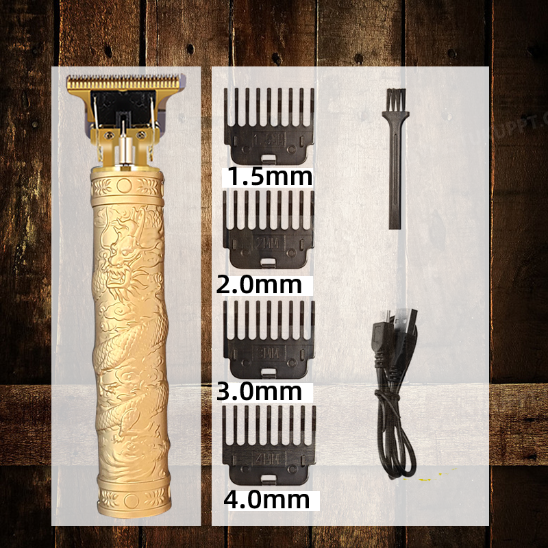 Professionele Elektrische Scheerapparaat voor Mannen Scheermes voor Mannen Maaier Baard Trimmer Kapper Scheren Machine T9 Tondeuse: Goud