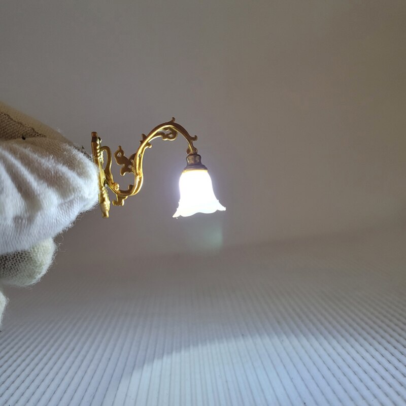 2 stücke ho Maßstechen Klassische Zauberstab Halterung Schwanenhals Lampen straße Lampe Modell warm kalt weiß, Der Eisenbahn Licht/zug/eisenbahn Layout