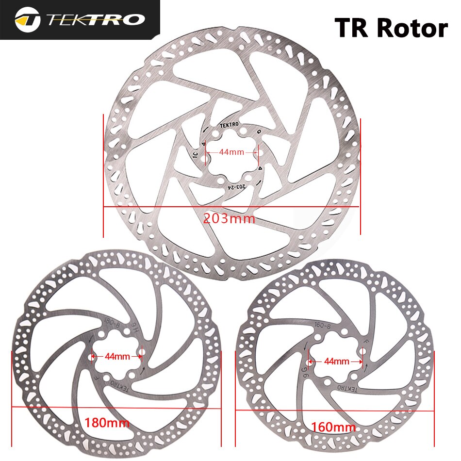 Tektro Fiets Rotor 160Mm 180Mm 203Mm Mountainbike Hydraulische Remschijven Boxed Voor Mtb Road Opvouwbare fietsen