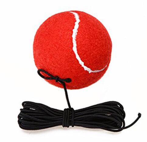 Tennis Trainer Training met riemen Primaire Tool Oefening Tennisbal Zelfstudie Rebound Bal Plint: Rood