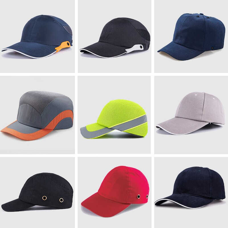 Reflective Work Safety Protective Helmet Bump Cap Hard Inner Shell Baseball Hat Style For Work Factory Shop Head Protection