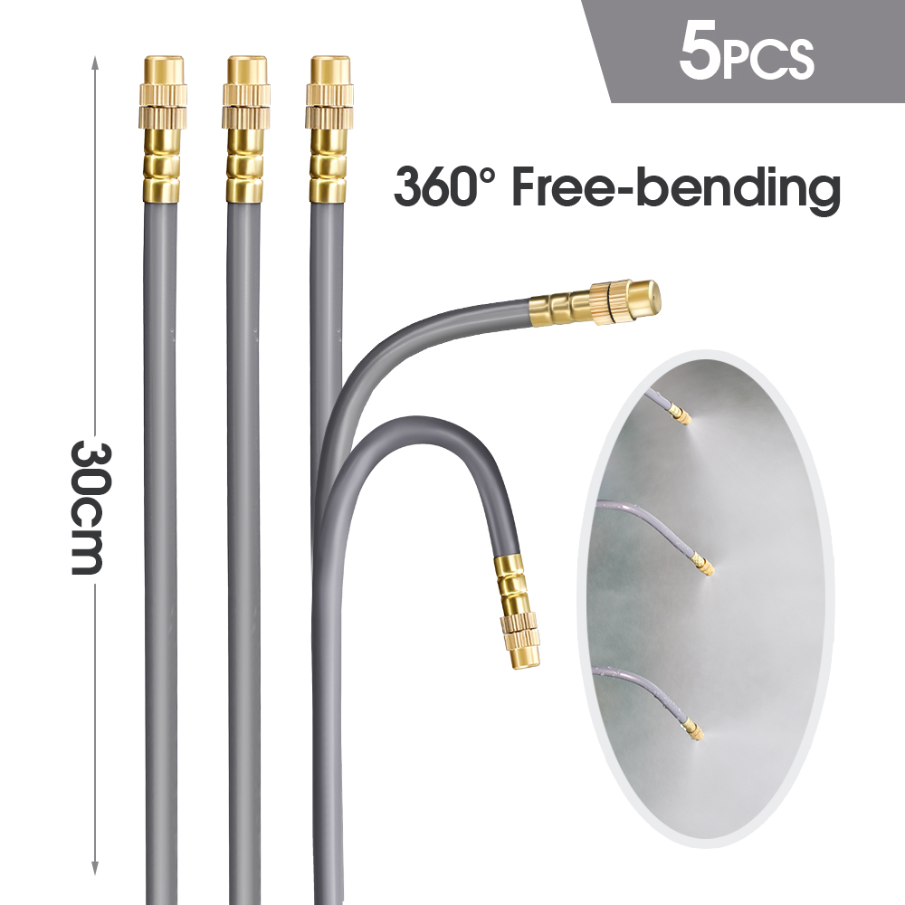 360/50cm DIY automatisches Mikro-Bewässerungs system Messing düsen verlängerung ° Tropf bewässerungs set Nebel kühlung für Garten blume: YELLOW