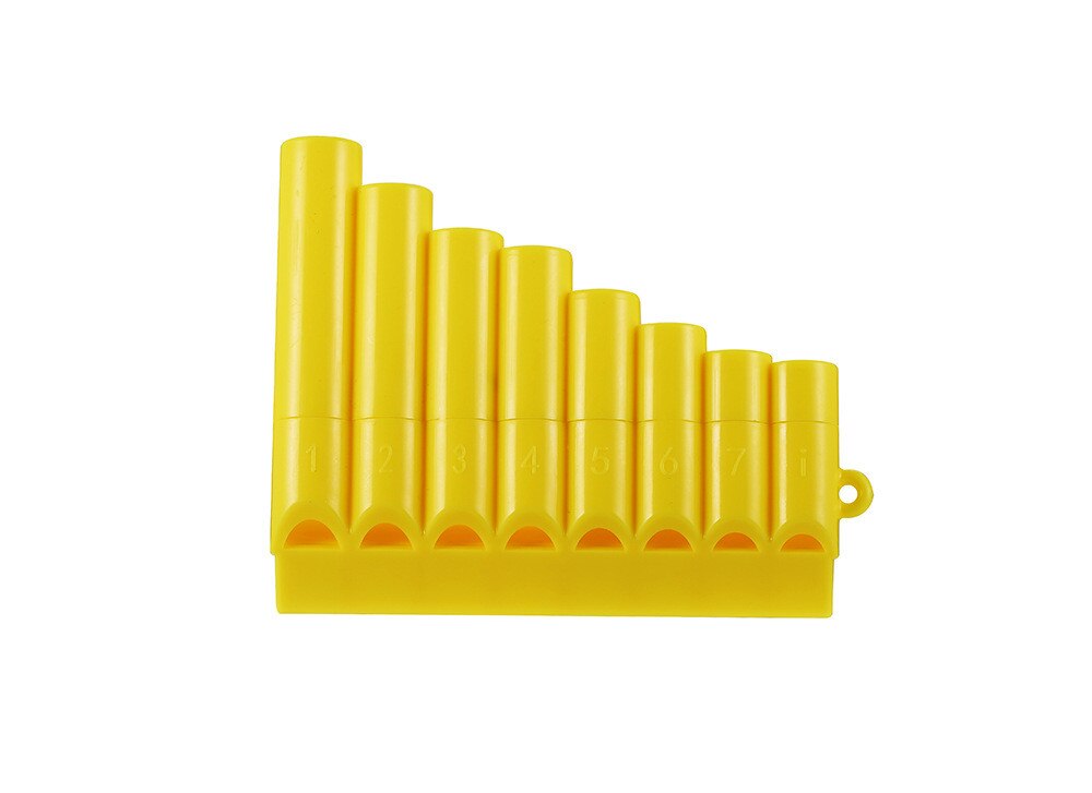 1 stks Pan leidingen Houtblazers Pan Fluit 8 Buizen plastic Flauta pan leidingen Handgemaakte Panflutes Flauta Muziekinstrumenten: YELLOW