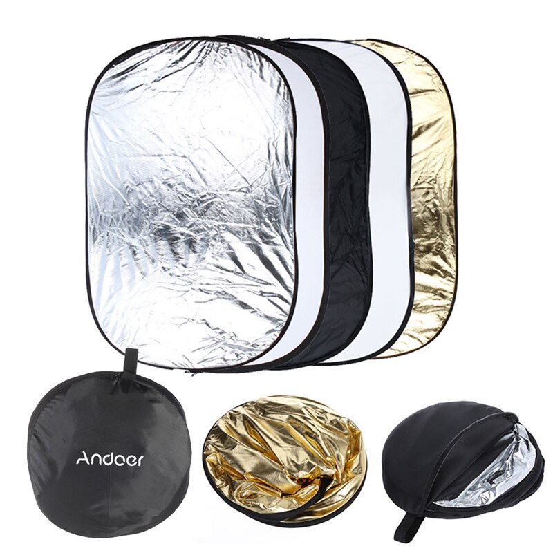 24 &quot;* 36&quot;/60*90Cm 5 In 1 Fotografie Reflector Accessoires Multi Opvouwbare Studio Foto fotografie Licht Reflectores