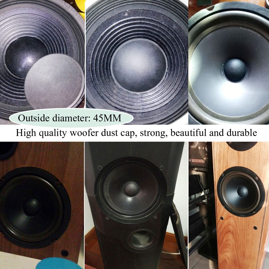 Copri Tappo Antipolvere Altoparlante - 2 Pezzi - Accessorio Riparazione Woofer Subwoofer 45mm e 54mm - Carta