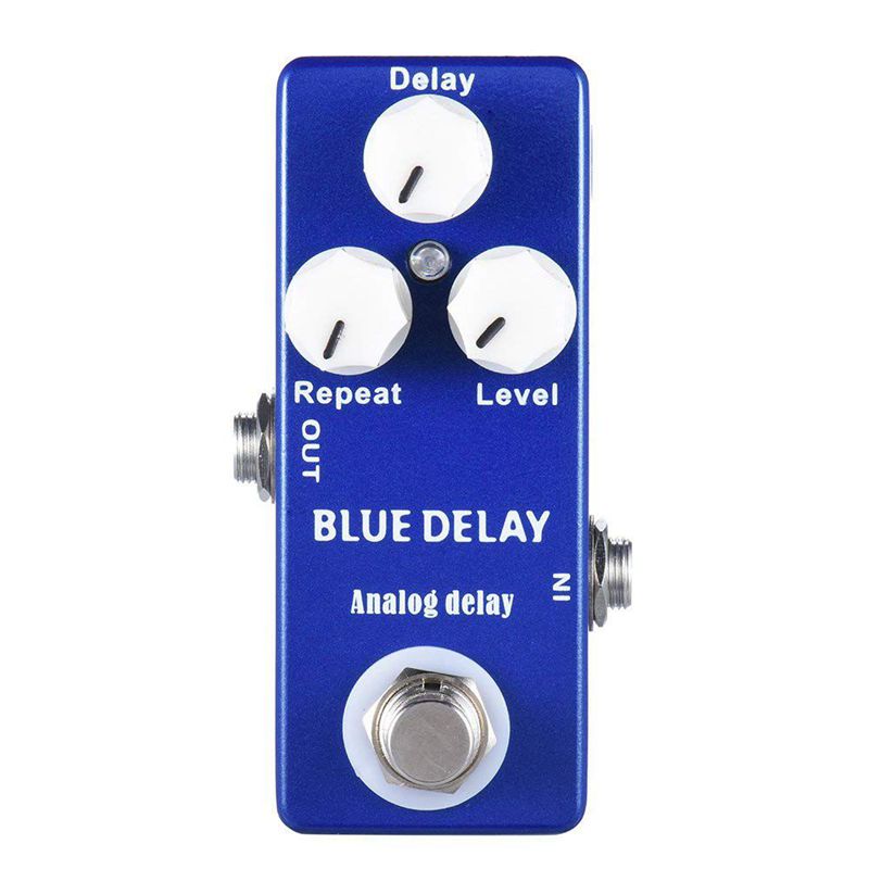 Mosky Deep Blue Delay Mini Guitar Effect Pedal True Bypass: Blue