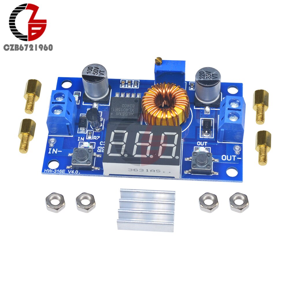 DC-DC XL4015 instelbare step down module | Elektronica voor jou