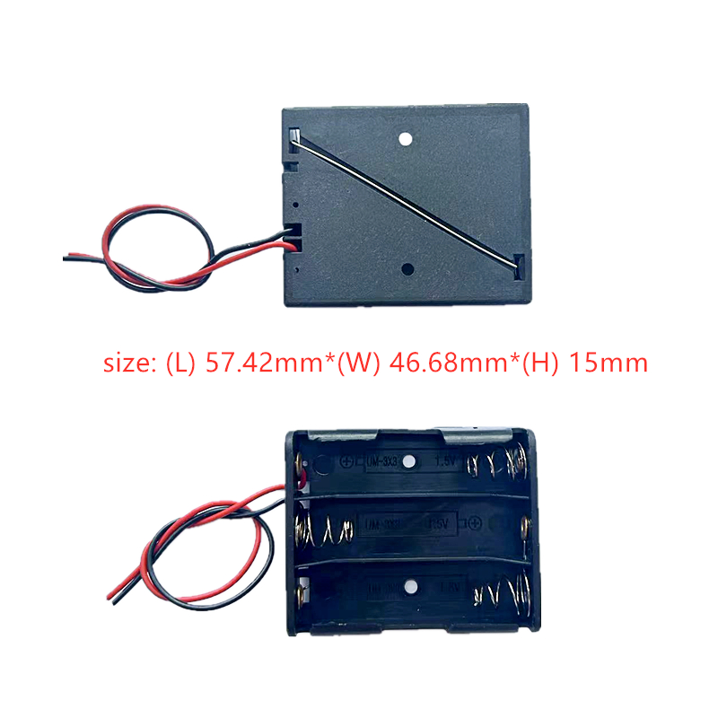 5PCS AA Power Battery Storage Case Holder Storage Box Multi Purposes DIY AA Battery Holder LR6 Container With Lead Cables