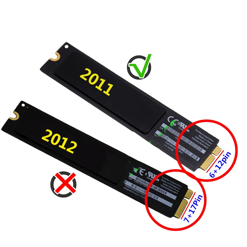 Adaptador M.2 NGFF SSD a A1369 A1370 para MacBook Air M2 SSD, adaptador de tarjeta convertidora 2230 2242 2260 2280, unidad de estado sólido