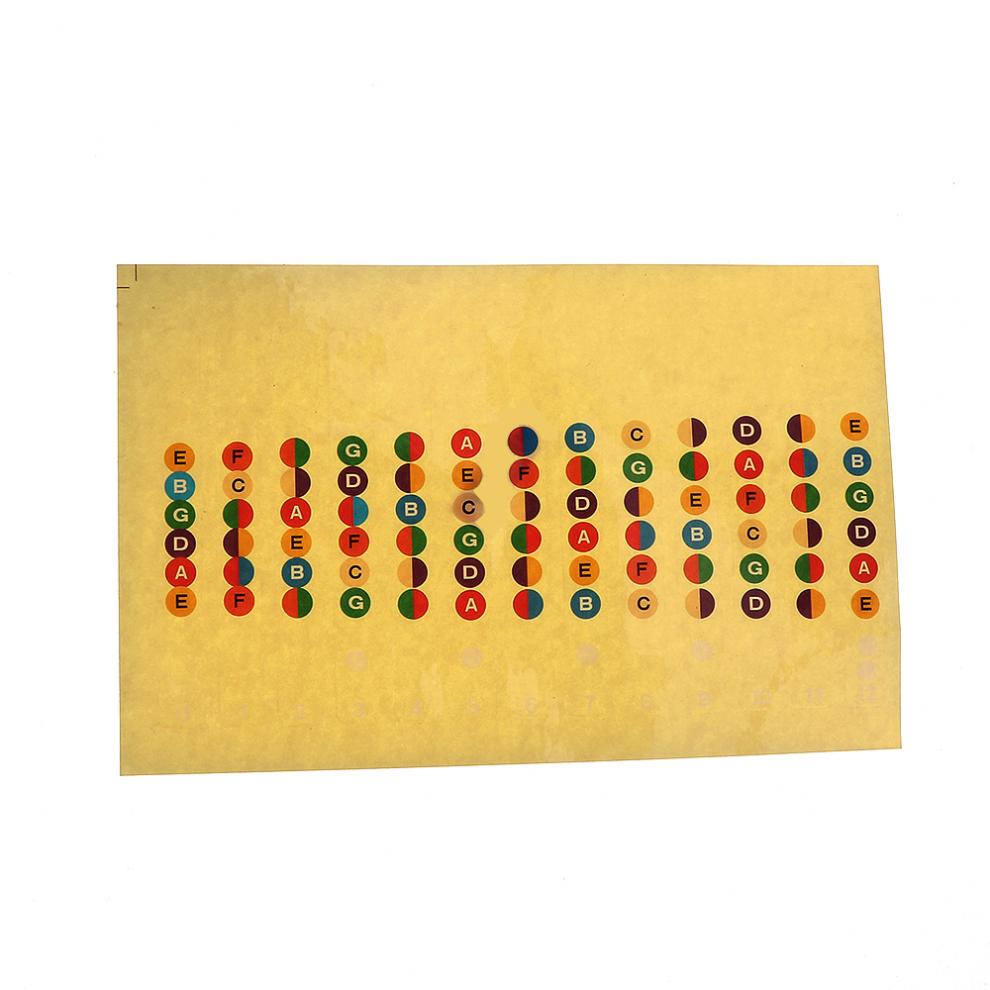 Waterproof Universal Guitar Fretboard Stickers Notes Labels Fingerboard Fret Stickers Markers