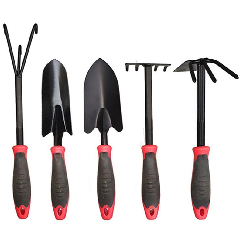 Draagbare Tuin Schop Hark Tuinieren Tool Set Prachtige Hardware Miniascape Landbouw Planten Tuinman Bonsai Gereedschap Set