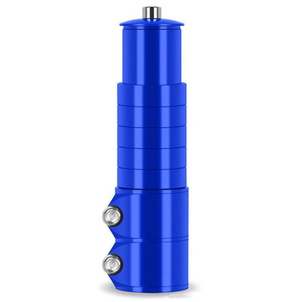 Tige de bicyclette avant fourche tête Tube vélo VTT hauteur augmentant hauteur de leader augmenter extenseur hauteur: Bleu