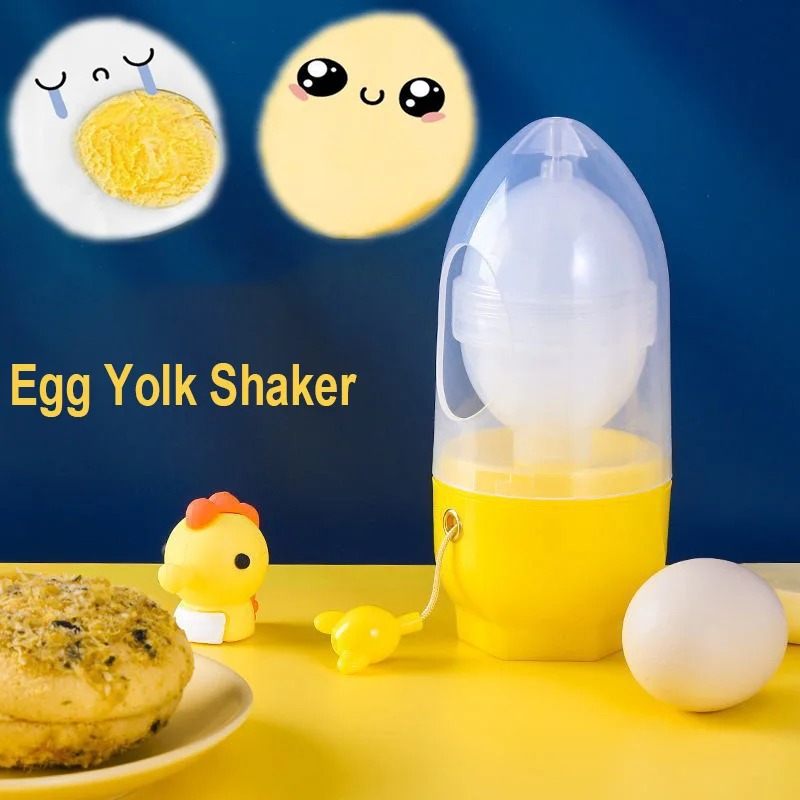 Egg Yolk Shaker Gadget Manual Mixing Golden Whisk Eggs Spin Mixer Stiring Maker Puller Kitchen Cooking Baking Tools