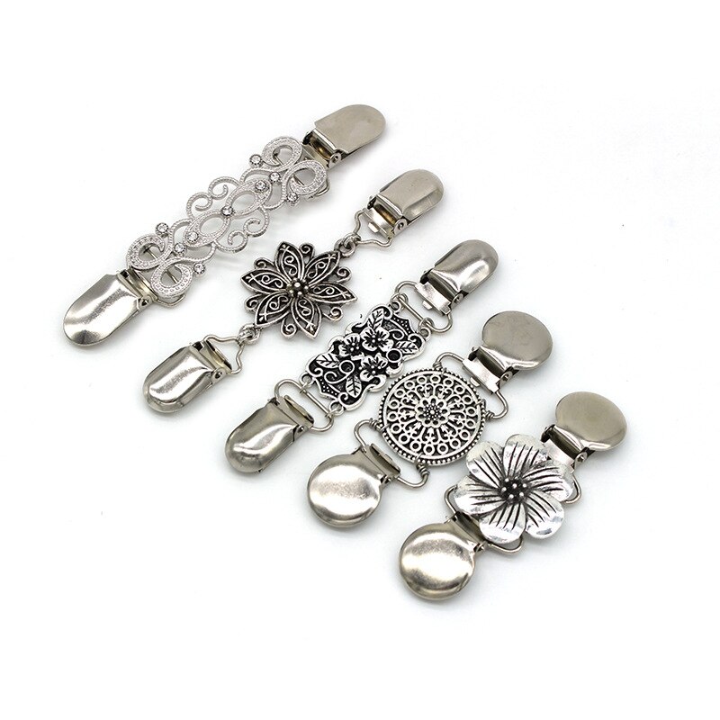 Mode Trui Vest Clip Eend Mond Clips Flexibele Pin Broche Sjaal Kraag Gespen Voor Kleding Decor