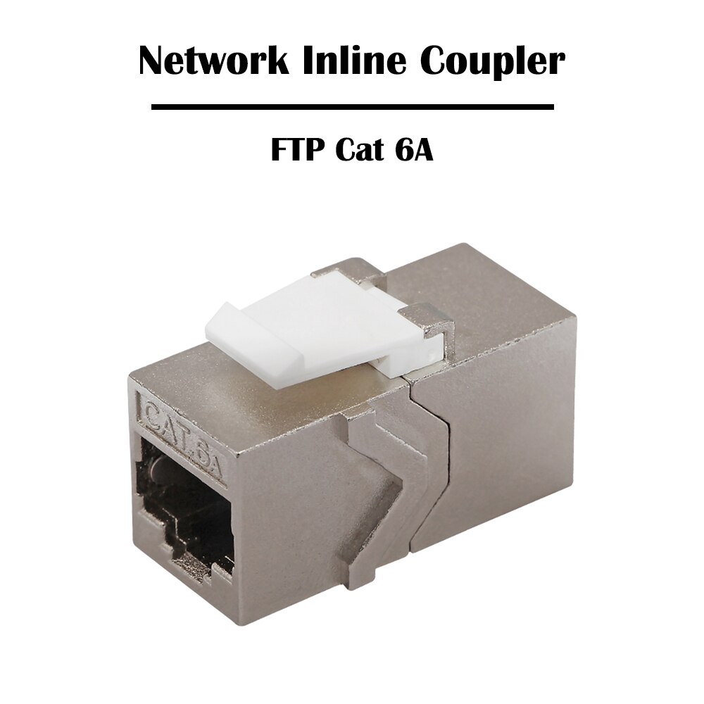 Ftp Cat 6A Inline Koppeling Networking Vrouwelijke Famale Keystone Jack Ethernet Rj 45 Poort Voor Kabels Patch Panel