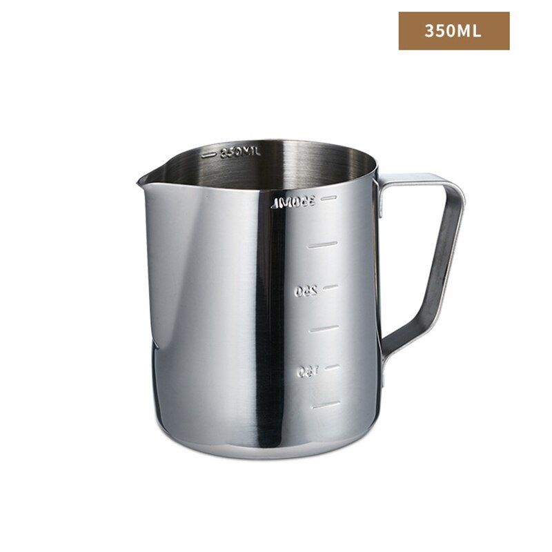 Jarra para espumar leche, vaso de flores para capuchino, café, Tazas de Espresso, Espumador de leche Latte, jarra para espumar con escala