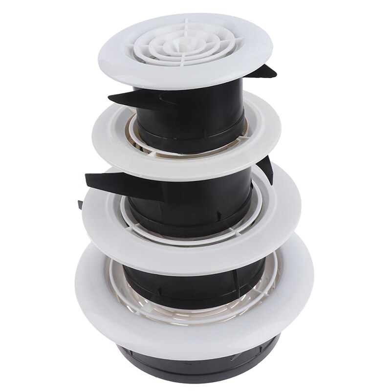 75mm 100mm 3~8 ''Adjustable Ventilation Grilles Grid Air Vent Round Louver Grille Cover