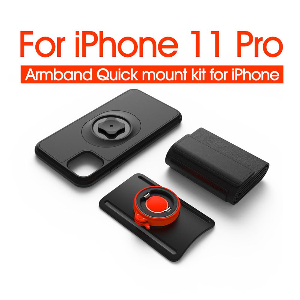 Universal Sports Armband for iPhone 11 Pro Max Xr Xs 8 7 Plus Rotatable Wrist Running Sport Clip Arm Band With Shockproof Case: Mount Kit For i11Pro